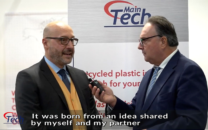 Ceo of Main Tech Renato Pegoraro interviewed at Ecomondo fair